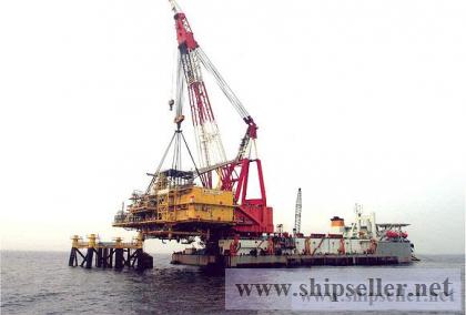 floating crane 5000t to 100t crane barge vessel