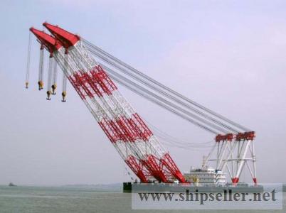 sell new 2600t floating crane cheapest crane barge 2600t 2600 ton