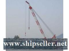 sell floating crane 150t crane barge 150 ton used crane ship