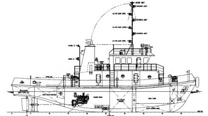 26.8 m 1280HP Tug Boat (Work-In-Progress)