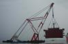 Floating Crane hire charter crane barge hire