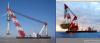 floating crane 5000t to 100t crane barge vessel