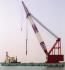 1000t Floating crane 7.2 million cheap full revolving floating crane barge