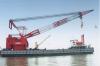 500t floating crane charter crane barge 500 ton rent