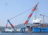 600t floating crane charter crane barge 600 ton rent