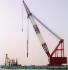 800t floating crane charter crane barge 800 ton rent