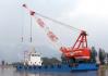 sell floating crane barge 50t used crane barge 50 ton