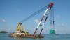 300t floating crane barge 300t used crane barge 300 ton